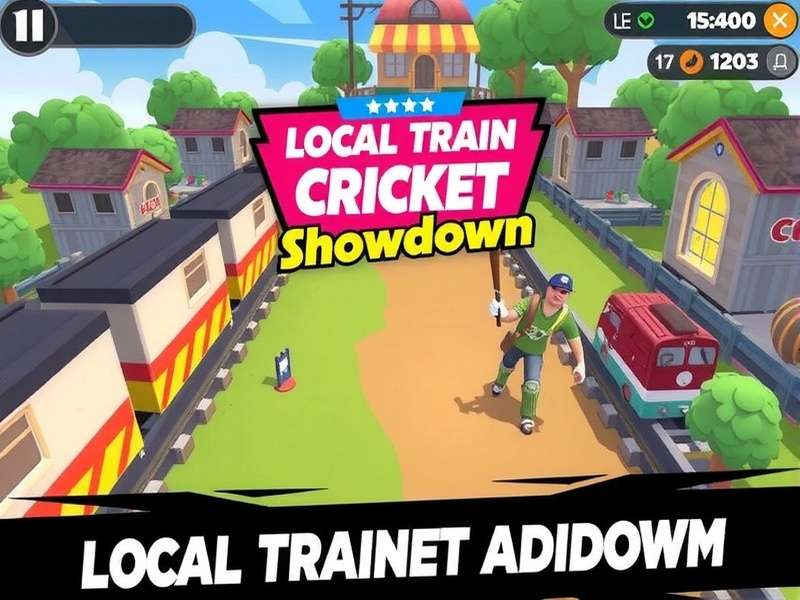 Local Train Cricket Showdown In-Game Action Local Train Cricket Showdown Gameplay